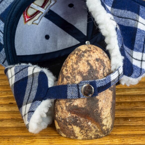 Plaid Bomber Fleece Winter Hat Ear Flaps Minnesota Twins Pepsi Snapback MLB - Picture 9 of 15